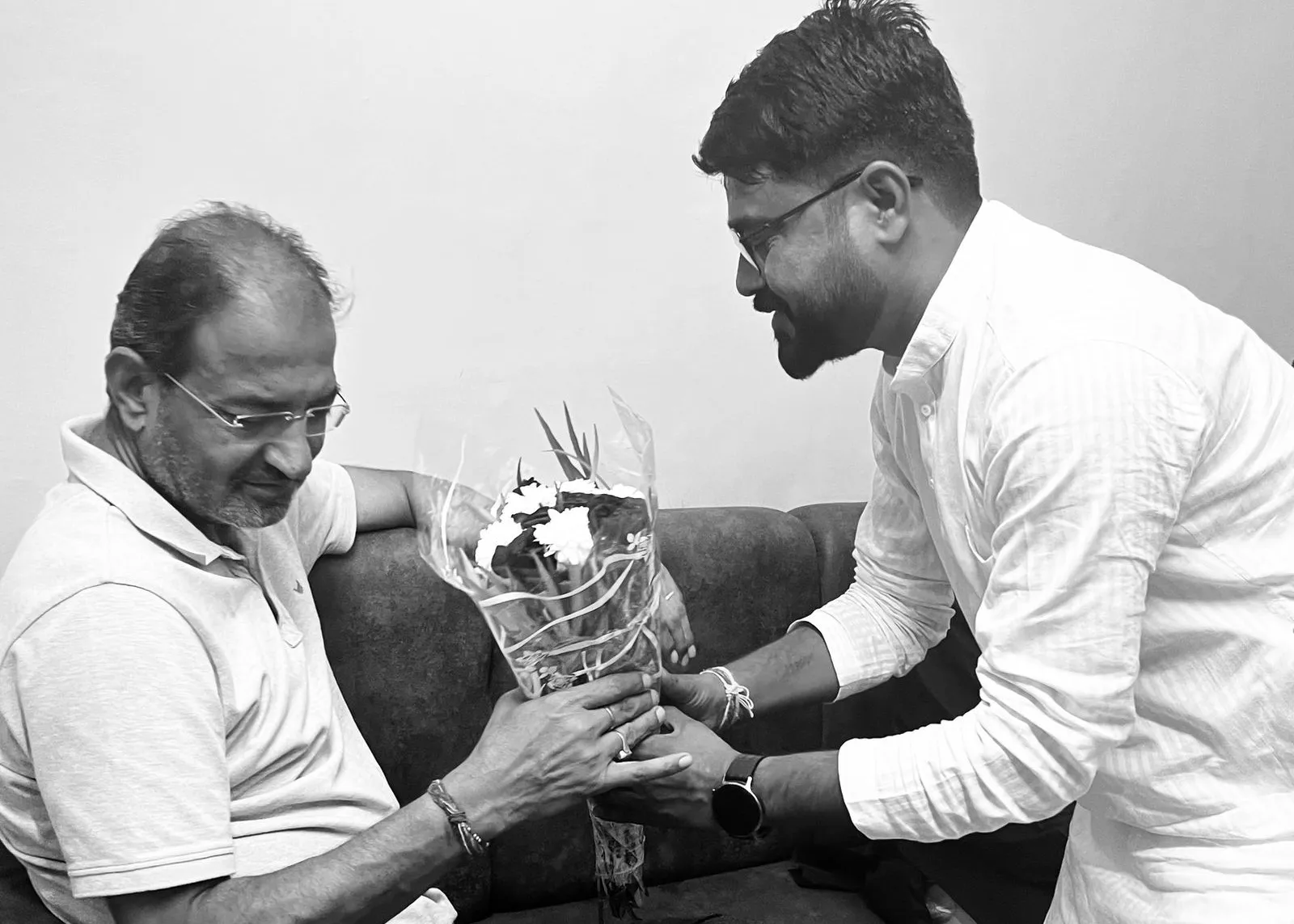 Neelam Singh Yadav with public